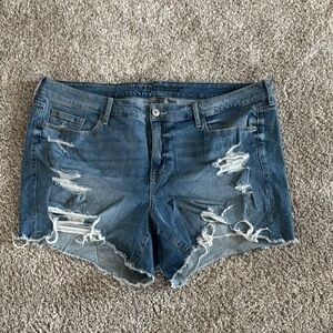 Torrid US22 Distressed Blue Denim Shorts